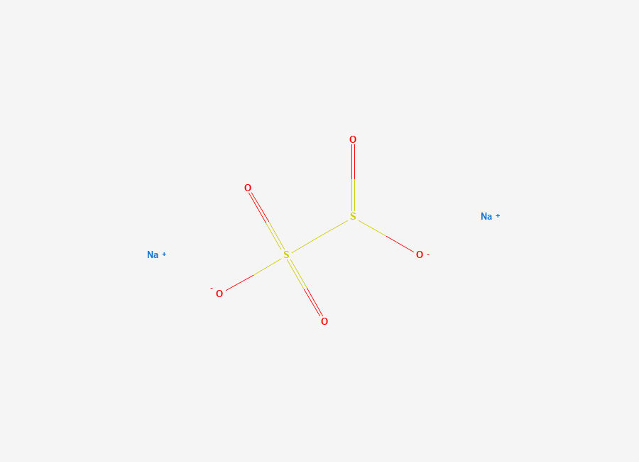 Two-dimensional chemical structure of Sodium Pyrosulfite