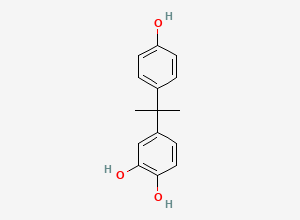 Two-dimensional chemical structure of 5-hydroxybisphenol A, CAS 79371-66-7