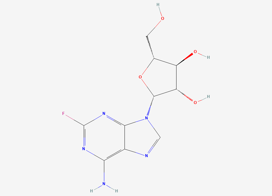 Two-dimensional chemical structure of Fludarabine, CAS 21679-14-1