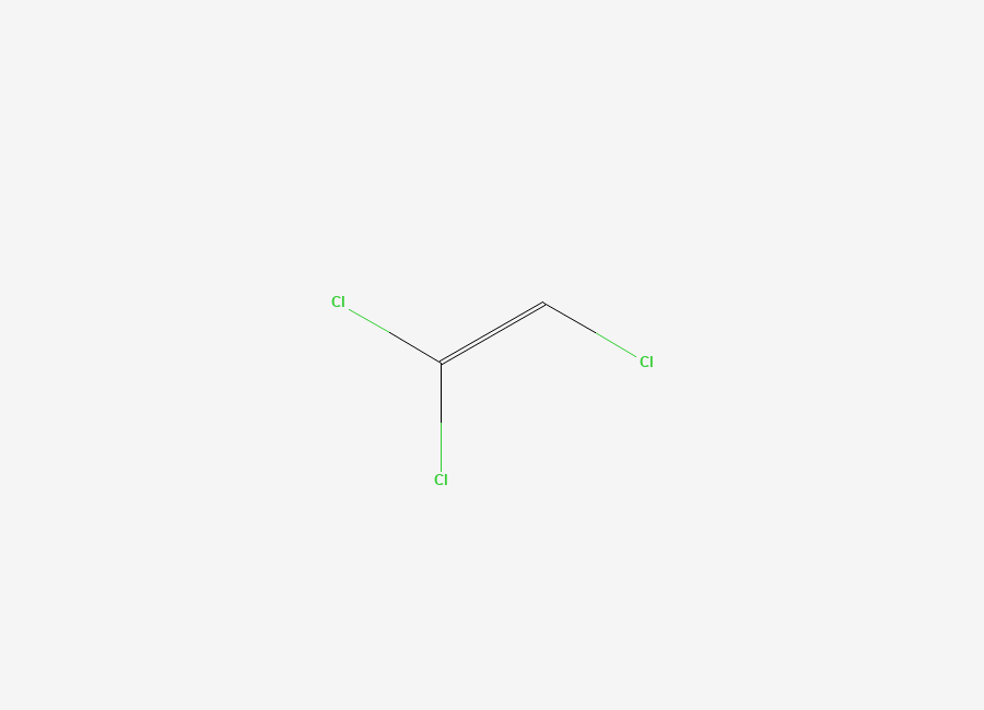 Two-dimensional chemical structure of Trichloroethylene
