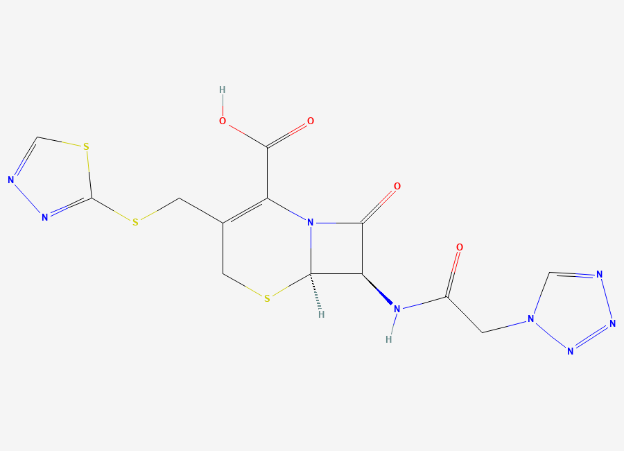 Two-dimensional chemical structure of Ceftezole, CAS 26973-24-0