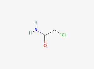 Two-dimensional chemical structure of 2-Chloroacetamide, CAS 79-07-2