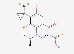 Two-dimensional chemical structure of Pazufloxacin, CAS 127045-41-4