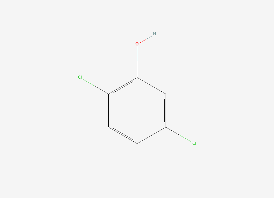 Two-dimensional chemical structure of 2,5-Dichlorophenol