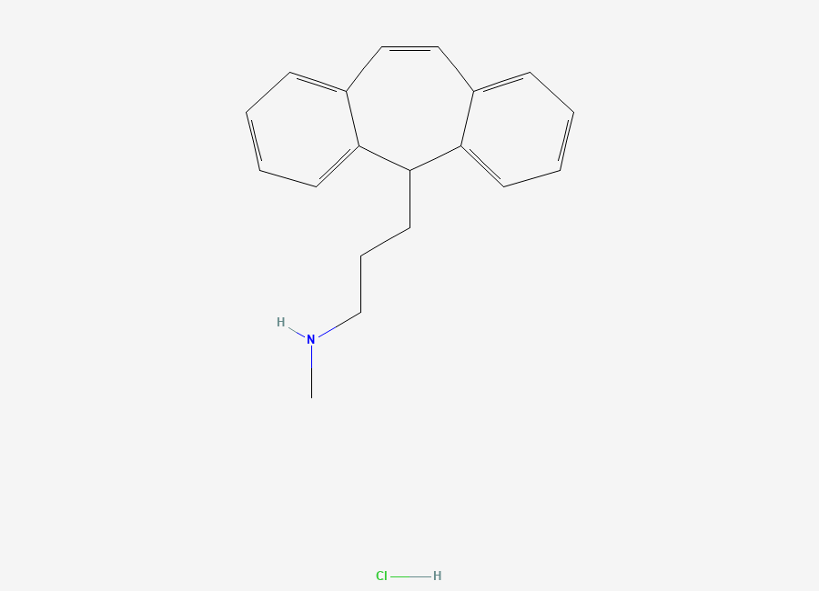 Two-dimensional chemical structure of Protriptyline Hydrochloride