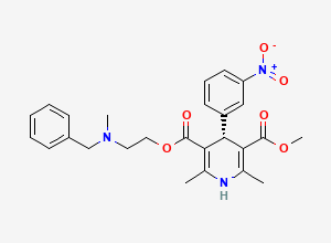 Two-dimensional chemical structure of (+)-Nicardipine