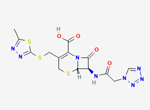 Two-dimensional chemical structure of Cefazolin Impurity P4