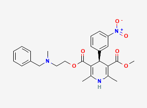 Two-dimensional chemical structure of (S)-Nicardipine