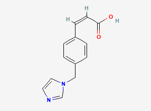 Two-dimensional chemical structure of Ozagrel (Z)-Isomer, CAS 143945-86-2