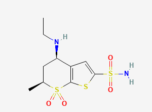 Two-dimensional chemical structure of (4R, 6S)-Dorzolamide EP Impurity B, CAS 149249-72-9