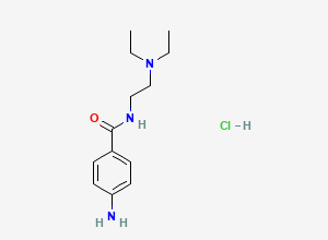 Two-dimensional chemical structure of Procainamide Hydrochloride Impurity, CAS 614-39-1