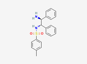 Two-dimensional chemical structure of (1S,2S)-(+)-N-p-Tosyl-1,2-diphenylethylenediamine