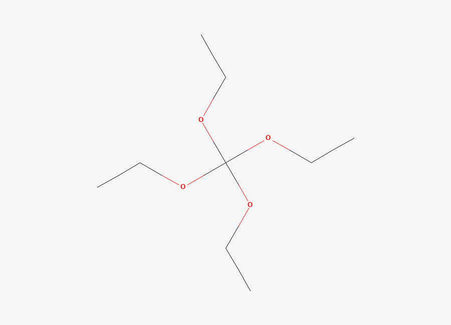 Two-dimensional chemical structure of Tetraethyl orthocarbonate