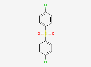 Two-dimensional chemical structure of 4, 4-Dichlorodiphenyl Sulphone, CAS 80-07-9