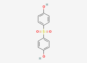 Two-dimensional chemical structure of Bis(4-hydroxyphenyl)sulfone, CAS 80-09-1