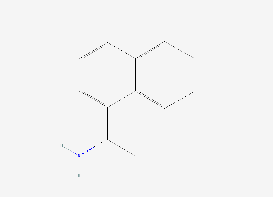 Two-dimensional chemical structure of 1-Naphthalenemethanamine, alpha-methyl-, (alphaS), CAS 10420-89-0