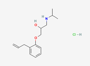 Two-dimensional chemical structure of Alprenolol Hydrochloride, CAS 13707-88-5