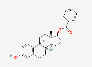 Two-dimensional chemical structure of 17beta-Estradiol benzoate