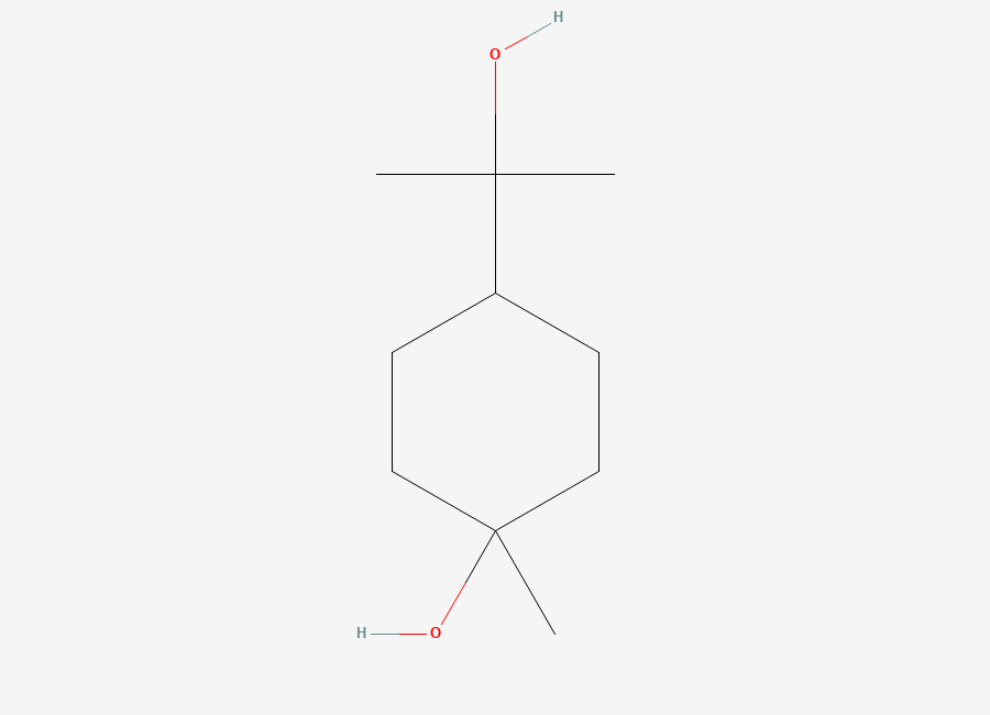 Two-dimensional chemical structure of Terpin, CAS 80-53-5