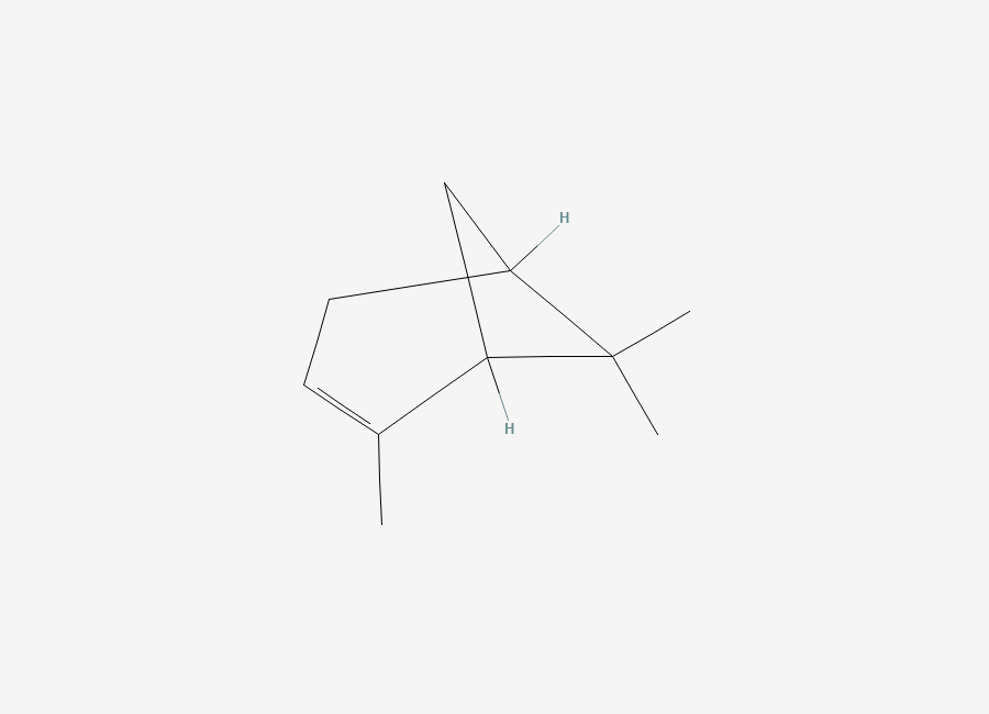 Two-dimensional chemical structure of Alpha-Pinene, CAS 80-56-8