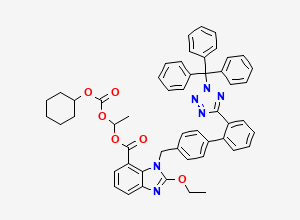 Two-dimensional chemical structure of Candesartan Cilexetil N2-Trityl Analog, CAS 886999-34-4