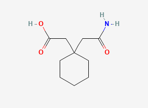 Two-dimensional chemical structure of Gabapentin Diacetic Acid Monoamide, CAS 99189-60-3