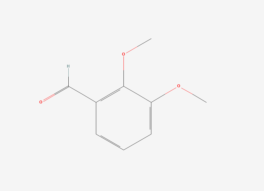 Two-dimensional chemical structure of 2,3-Dimethoxybenzaldehyde