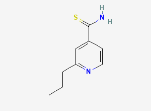 Two-dimensional chemical structure of Ethionamide EP Impurity C/ Prothionamide (Free Base), CAS 14222-60-7