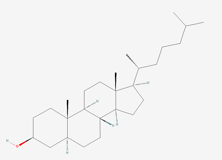 Two-dimensional chemical structure of Dihydrocholesterol