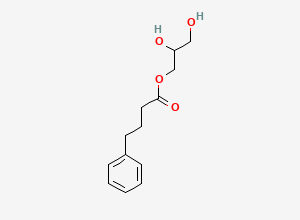Two-dimensional chemical structure of 2,3-Dihydroxypropyl 4-phenylbutanoate