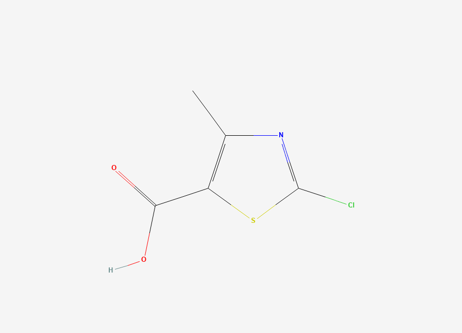 Two-dimensional chemical structure of 2-Chloro-4-methyl-1,3-thiazole-5-carboxylic acid