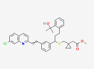 Two-dimensional chemical structure of Montelukast Methyl Ester/ Montelukast Acid Methyl Ester, CAS 855473-51-7