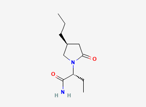 Two-dimensional chemical structure of Brivaracetam (alfaR, 4S)-Isomer, CAS 357336-99-3