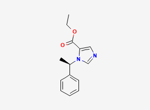 Two-dimensional chemical structure of Etomidate, CAS 33125-97-2