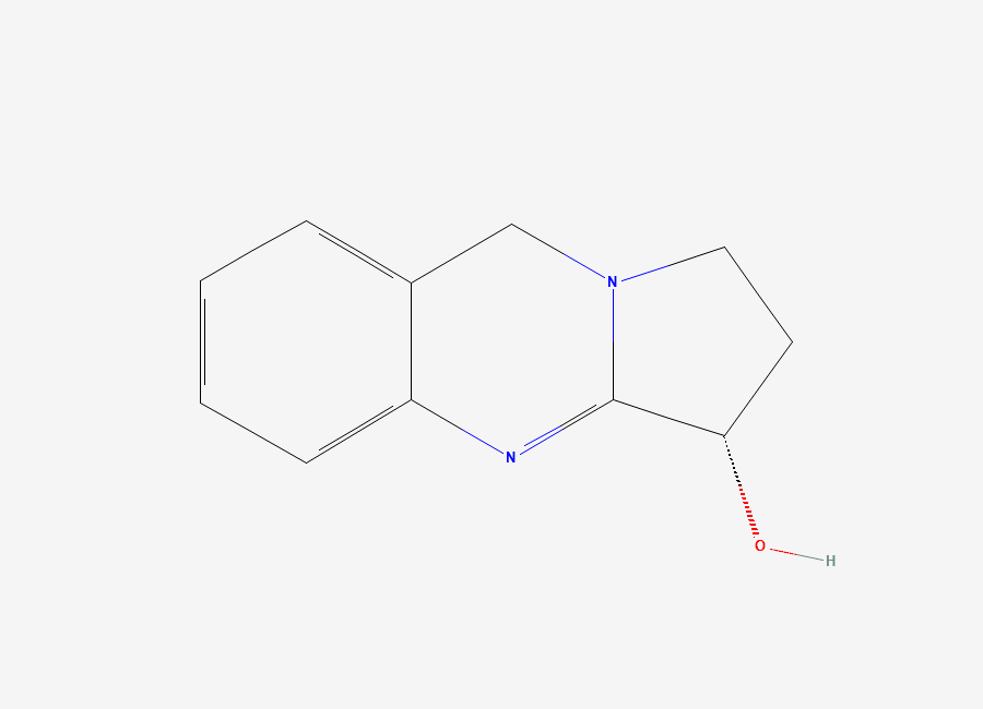 Two-dimensional chemical structure of (-)-Vasicine