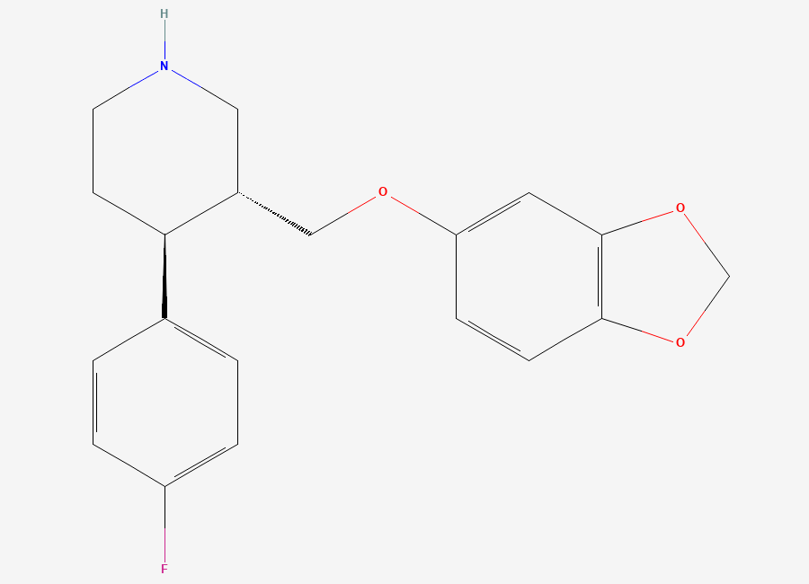 Two-dimensional chemical structure of Paroxetine, CAS 112058-85-2