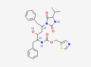 Two-dimensional chemical structure of Ritonavir EP Impurity F / Ritonavir BP Impurity F / Hydantoin Amino Alcohol Ritonavir, CAS 1010809-61-6