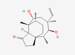 Two-dimensional chemical structure of Tiamulin EP Impurity A / Mutilin, CAS 6040-37-5