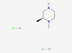 Two-dimensional chemical structure of (2S)-1,2-dimethylpiperazine dihydrochloride