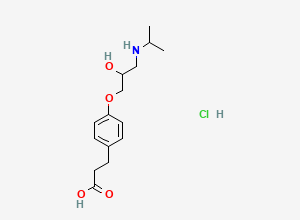 Two-dimensional chemical structure of Esmolol Acid (HCl Salt), CAS 83356-60-9