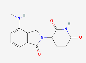 Two-dimensional chemical structure of Lenalidomide N-Methyl Impurity, CAS 2197421-58-0