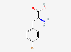 Two-dimensional chemical structure of 4-Bromo-L-phenylalanine