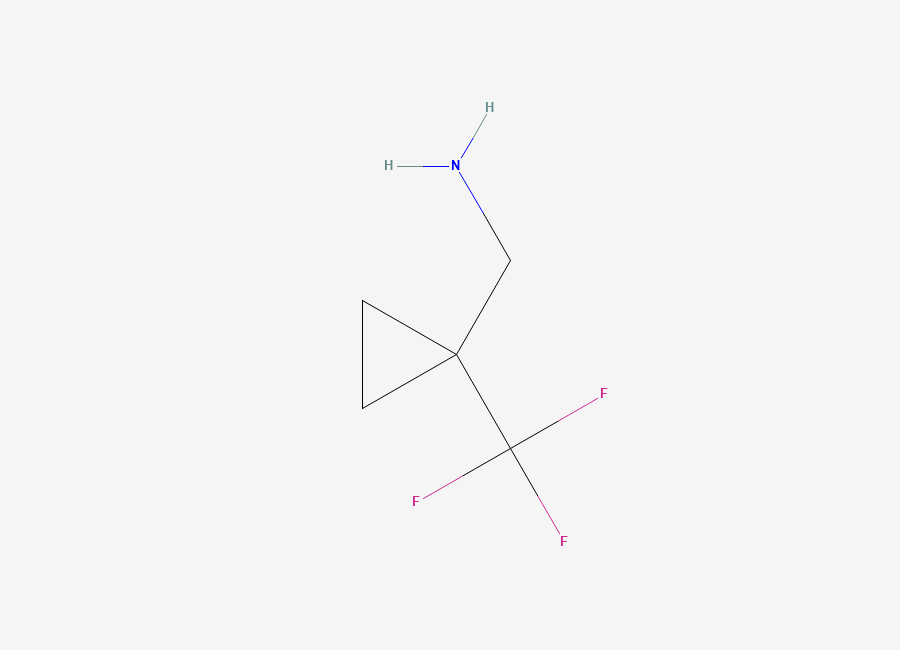 Two-dimensional chemical structure of (1-(Trifluoromethyl)cyclopropyl)methanamine