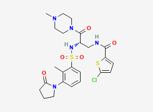Two-dimensional chemical structure of Segatroxaban