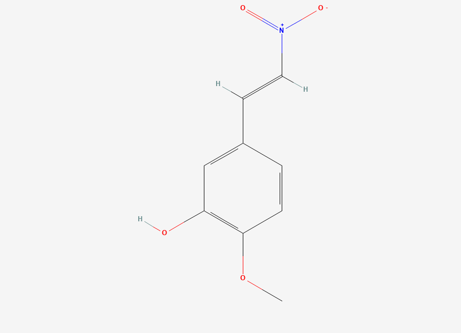 Two-dimensional chemical structure of 2-Methoxy-5-(2-nitrovinyl)phenol
