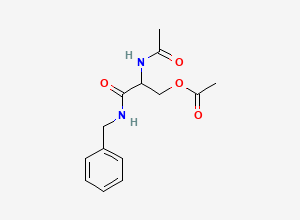 Two-dimensional chemical structure of Lacosamide EP Impurity B / Lacosamide O-Acetyl Impurity, CAS 1318777-54-6