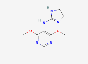Two-dimensional chemical structure of Moxonidine EP Impurity B / 4-Methoxy Moxonidine, CAS 75439-01-9