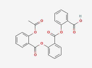 Two-dimensional chemical structure of Acetylsalicylsalicylsalicylic Acid, CAS 85531-16-4