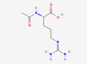Two-dimensional chemical structure of N-Acetyl-L-Arginine, CAS 155-84-0