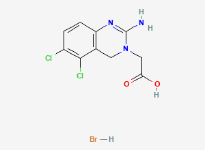 Two-dimensional chemical structure of Anagrelide Related Compound B (HBr salt), CAS 1194434-39-3